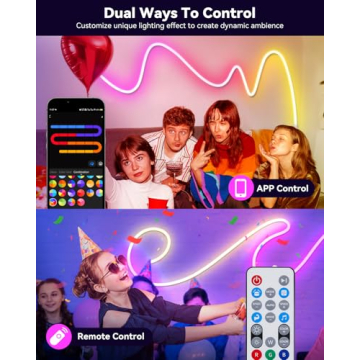 LED Neon Rope Strip Light - 10FT RGB Waterproof Smart Decor