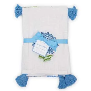 Stylish Hydrangea Dish Towels Set - Perfect for Gifting!