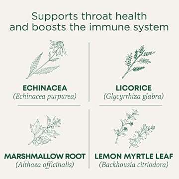 Traditional Medicinals Tea, Organic Throat Coat Lemon Echinacea, Supports Throat Health & Immune Fuc...