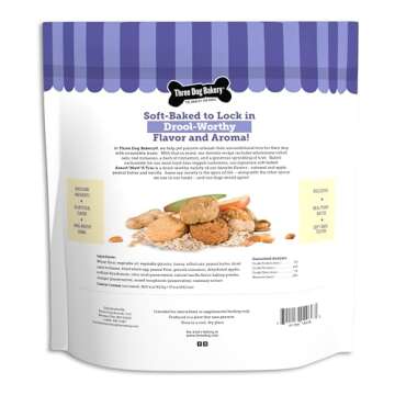 Three Dog Bakery Assort"Mutt" Trio, 48oz – Delicious Dog Treats With Oats, Apple, Peanut Butter & Vanilla, Premium Dog Training Treats, Puppy Treats