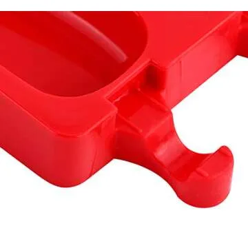 Mirenlife 3 Cavities Silicone Popsicle Molds with Lid, BPA Free Homemade Ice Cream Bar Mold Ice Pop Molds DIY Cakesicle Molds Silicone with 50 Wooden Sticks, Set of 2 (Oval)