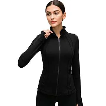 Costdyne Womens Running Yoga Jacket Full Zip Stylish Activewear