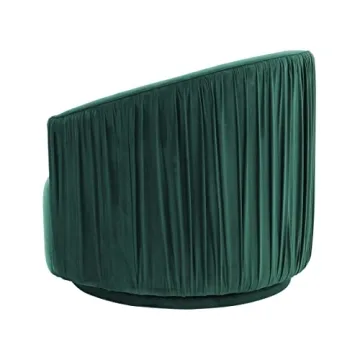Stylish TOV Furniture London Forest Green Swivel Chair