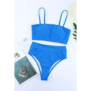 Pink Queen High Waist Cheeky Bikini - Vibrant Summer Style