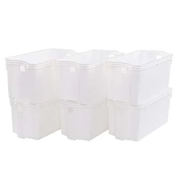 Saedy Stacking Storage Basket Bin Set of 6 - Organize Effortlessly