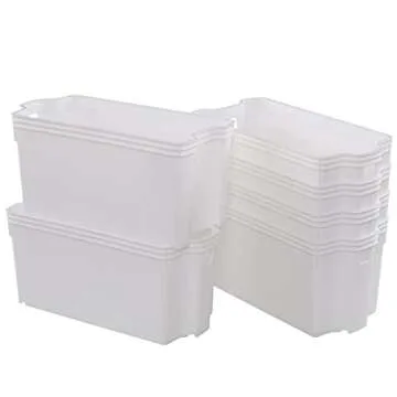 Saedy Stacking Storage Basket Bin Set of 6 - Organize Effortlessly