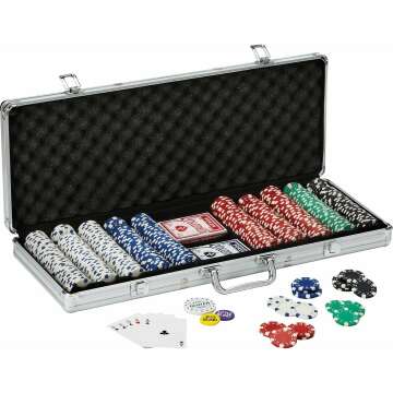 Texas Hold'em Poker Chip Set with Aluminum Case