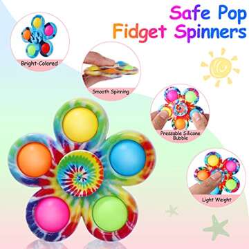 Multi-function Fidget Pop Spinner - 2 in 1 Toy for All Ages