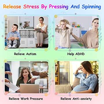 Multi-function Fidget Pop Spinner - 2 in 1 Toy for All Ages