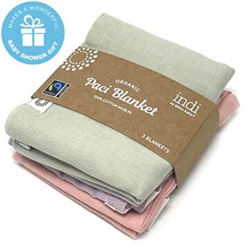 Kishu Baby Organic Cotton Pacifier Blanket Set - Soft & Eco-Friendly