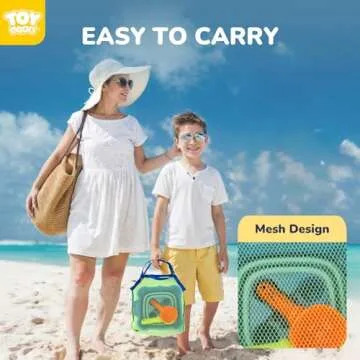 TOY Life Beach Toys, Sand Toys, Sandbox Toys, Beach Toys for Toddlers 1-3, Beach Toys for Kids Ages 4-8, Sand Bucket, Baby Beach Toys, Sand Castle Building Kit, Beach Bucket, Summer Toys