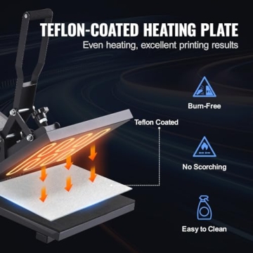 VEVOR 15 x 15 Heat Press - Perfect for T-Shirt Designs