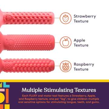 FLUXY Oral Sensory Toys for Kids - Therapy Chew Tool with Flexible Textures
