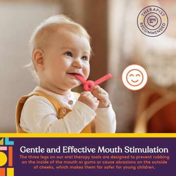 FLUXY Oral Sensory Toys for Kids, Chewy Therapy Tool for Relief