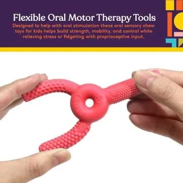FLUXY Oral Sensory Toys for Kids, Chewy Therapy Tool for Relief