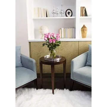 KaBloom Flowers - Valentine Collection - Bouquet of 12 Fresh Pink Roses (Farm-Fresh, Long-Stem) with Vase.Gift for Birthday, Anniversary, Thank You, Valentine, Mother’s Day Fresh Flowers