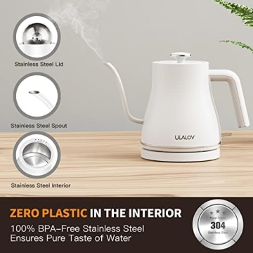 Ulalov Electric Gooseneck Kettle for Perfect Pour-Over