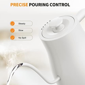 Ulalov Electric Gooseneck Kettle for Perfect Pour-Over