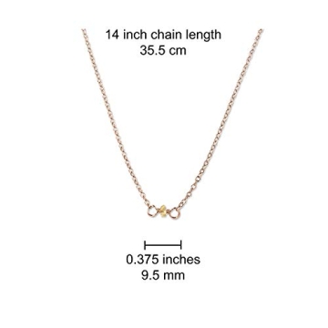 Exquisite Handmade Gold Citrine Birthstone Choker Necklace