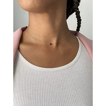 Exquisite Handmade Gold Citrine Birthstone Choker Necklace