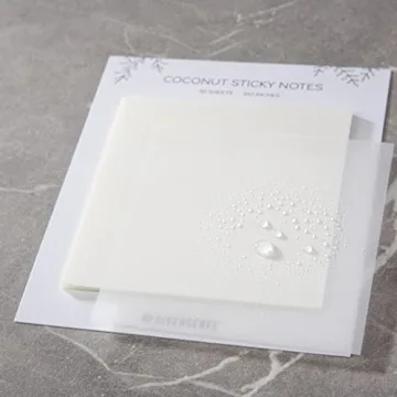 DiverseBee 50 Sheets Budget-Friendly Transparent Sticky Notes