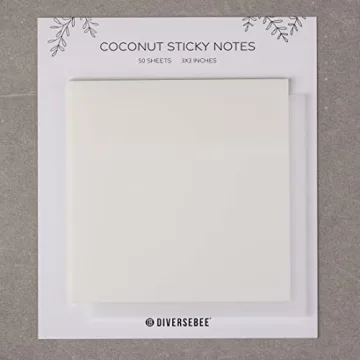 DiverseBee 50 Sheets Budget-Friendly Transparent Sticky Notes