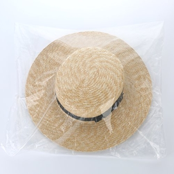 Womens' Panama Sun Hat Boater Handwoven Straw Hat for Summer, Knot, One Size