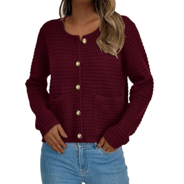 PRETTYGARDEN Women's Knit Cardigan - Stylish & Versatile