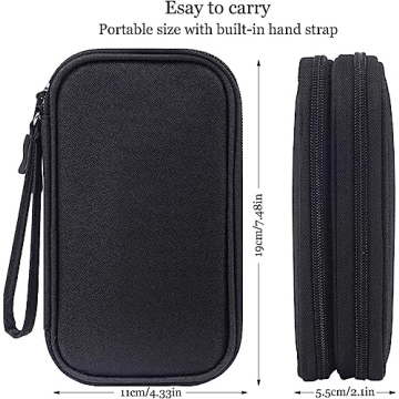 CAOODKDK Electronics Accessories Organizer Pouch for Travel