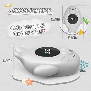 LEDFAAH Baby Bath Thermometer Safe Automatic Waterproof