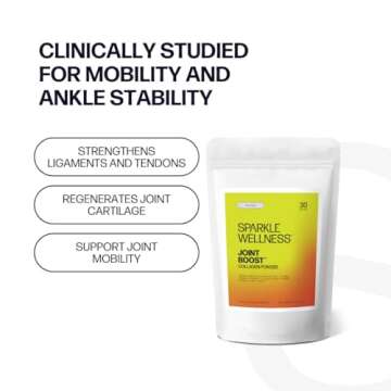 Sparkle Wellness Joint Boost (No Flavor) [30-Serves] | Collagen Powder Supplement with FORTIGEL & TENDOFORTE Collagen Peptides & Calcium Ascorbate Vitamin C | Supports Joint Mobility