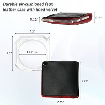 MAGDEPO 6X Pocket Magnifier - Compact and Portable Loupe