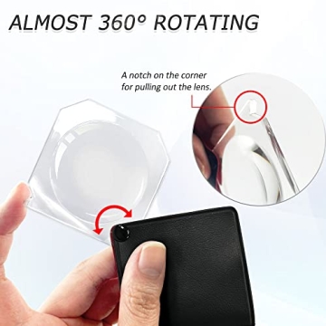 MAGDEPO 6X Pocket Magnifier - Compact and Portable Loupe