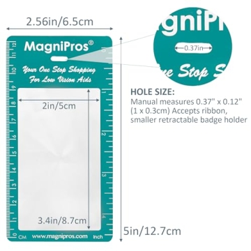 MAGDEPO 6X Pocket Magnifier - Compact and Portable Loupe