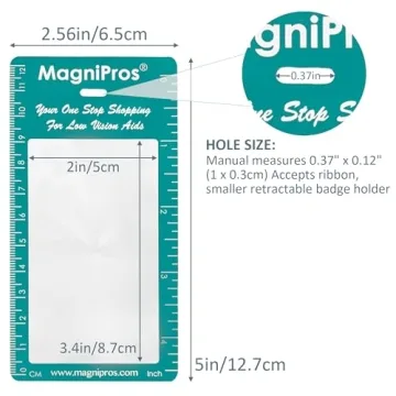 MAGDEPO 6X Pocket Magnifier - Compact and Portable Loupe