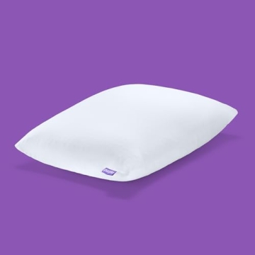 Purple Freeform Pillow - Standard Size, Customizable Support with GelFlex Grid & MicroFlex Moon Foam...
