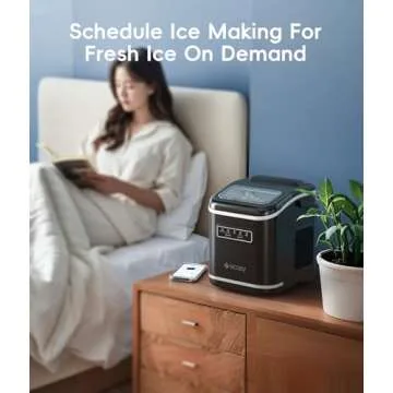ecozy Smart Ice Maker with App and Voice Control
