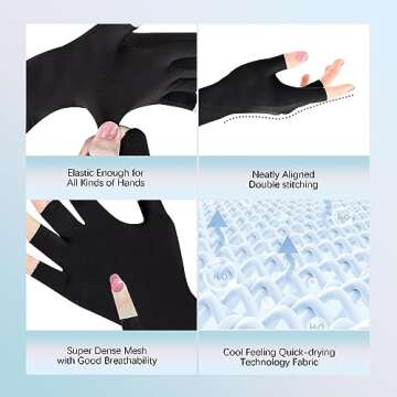 Durable UV Protection Gloves for Safe Nail Care
