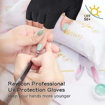 Durable UV Protection Gloves for Safe Nail Care