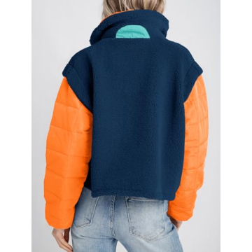 Tankaneo Fleece Puffer Pullover Jacket for Cozy Winter Style