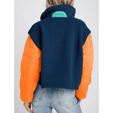 Tankaneo Fleece Puffer Pullover Jacket for Cozy Winter Style