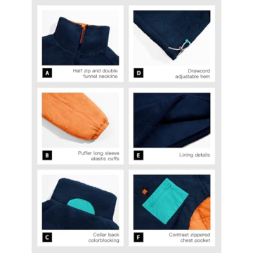 Tankaneo Fleece Puffer Pullover Jacket for Cozy Winter Style