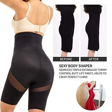 MOVWIN High Waist Tummy Control Body Shaper for Comfort