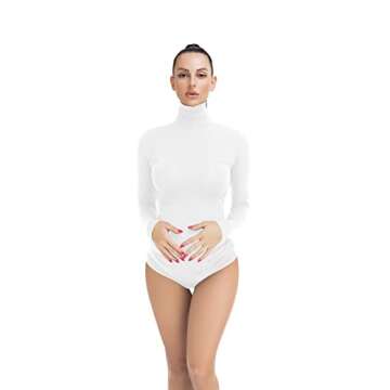 QIAIYALA Maternity Bodysuit for Photoshoots - Stylish & Comfortable