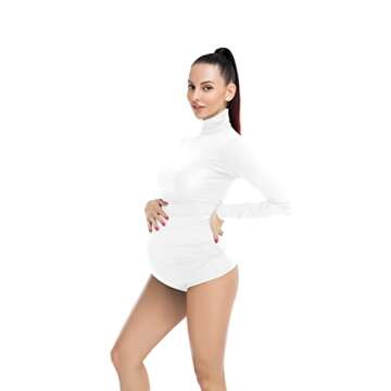 QIAIYALA Maternity Bodysuit for Photoshoots - Stylish & Comfortable