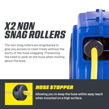 Goodyear Retractable Air Hose Reel 3/8 Inch 65 Feet 300 PSI