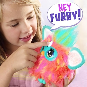 Furby Coral Plush Toy with 15 Accessories for Kids
