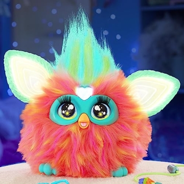 Furby Coral Plush Toy with 15 Accessories for Kids