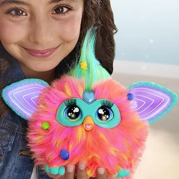 Furby Coral Plush Toy with 15 Accessories for Kids