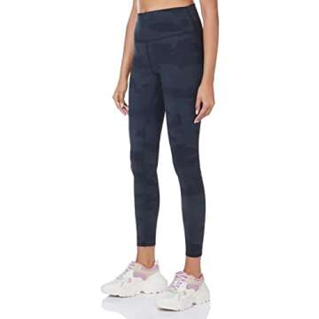Alo Yoga Women's High Waist Vapor Legging, Black Camouflage, Small